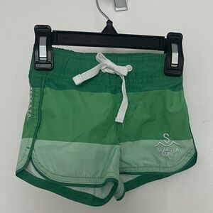 Seaesta Surf Kids Green Colorblock Swim Trunks